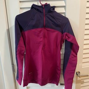 Nike quarter zip with hood